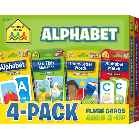 School Zone Publishing Alphabet Flash Cards, PK4 04043
